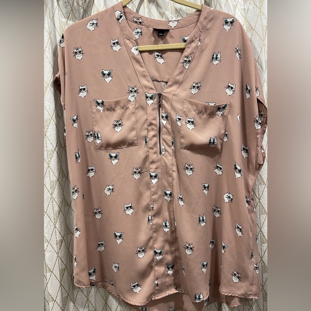 Torrid blouse - cats
